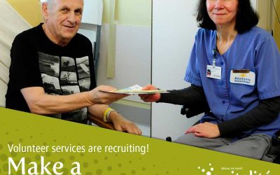 Volunteer services are recruting Make a difference