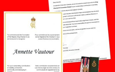 A special honor bestowed on our little New Brunswick Volunteer Centre! 