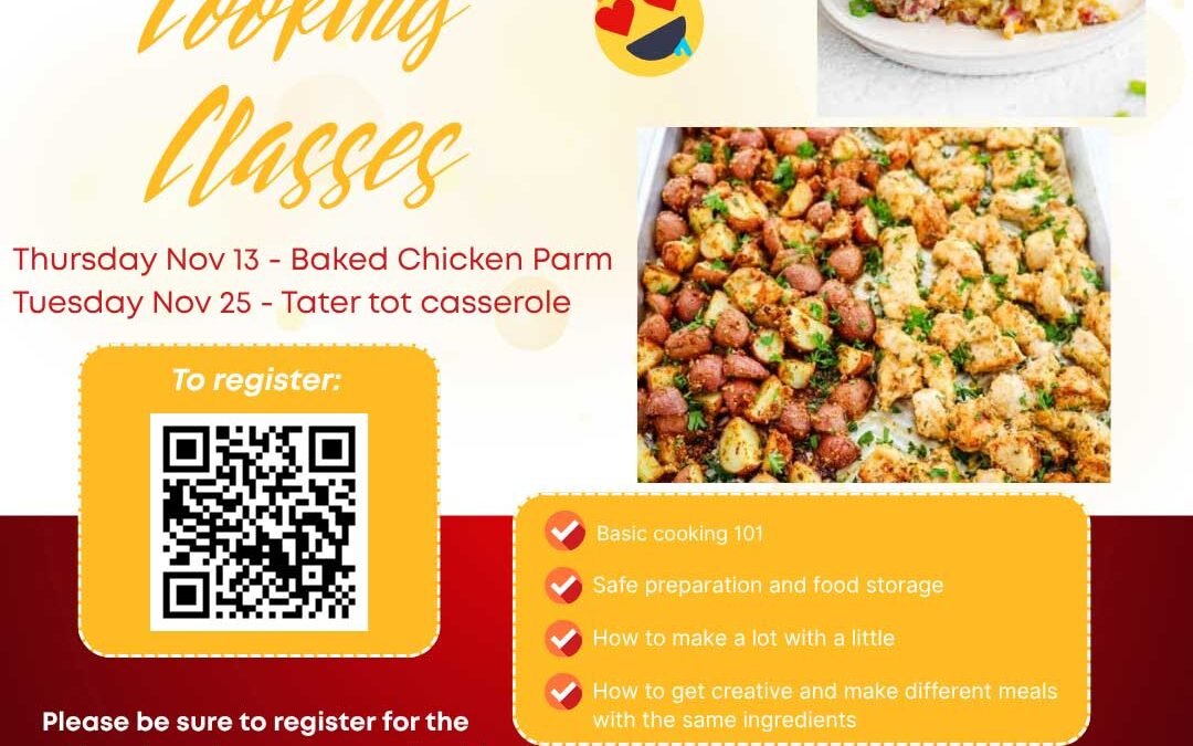 This month IYS Moncton will be hosting TWO cooking classes! 